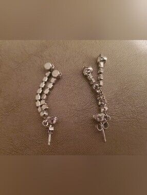 Vintage Rhinestone Dangle Earrings